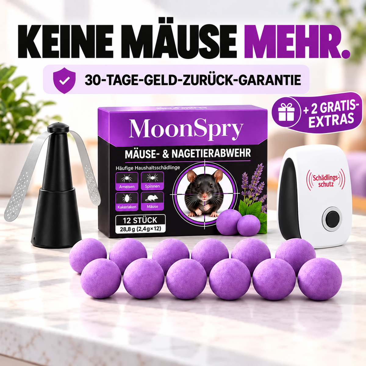 Mäuseabwehr-Beutel 2.0 + GRATIS Komplettset zur Schädlingsbekämpfung