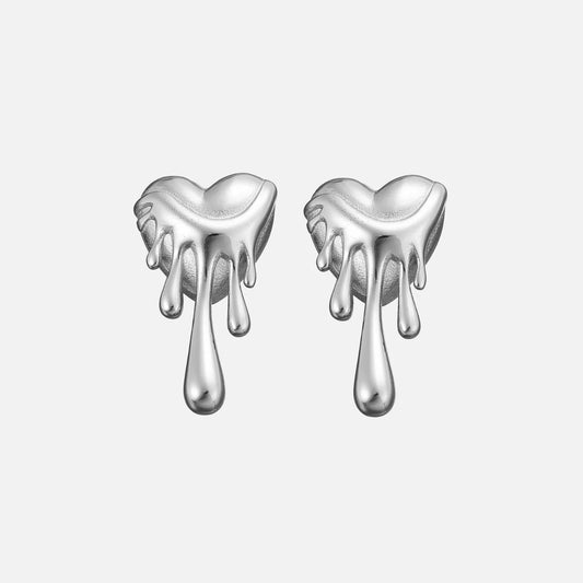 Meltdown Earrings - Silver