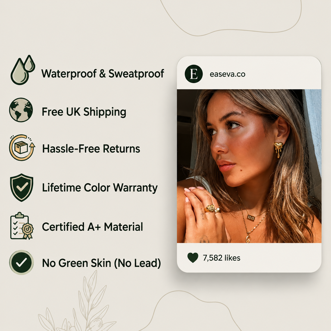 Easeva jewellery brand benefits
